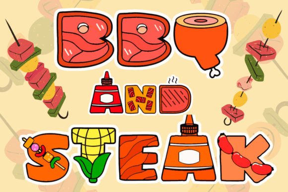 Bbq and Steak: A Juicy Display Font for Bold Branding