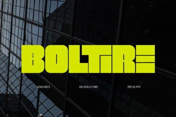 Boltire: The Bold Sans Serif Typeface for Handmade Branding