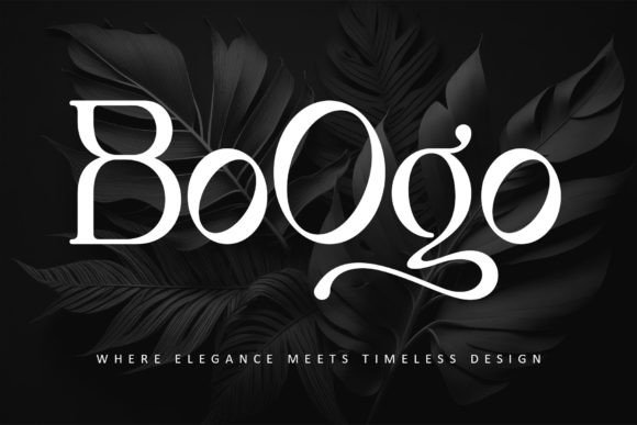 Boogo: The Elegant Serif Typeface for Handmade Brands