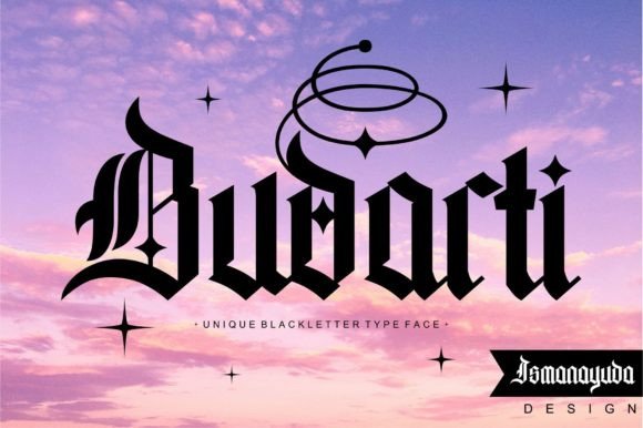 Budarti: A Bold Blackletter Typeface for Editorial Design