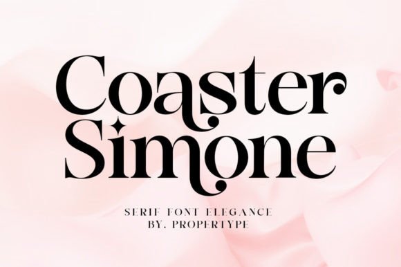 Coaster Simone: A Bold Serif Typeface for Editorial Design