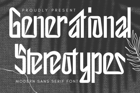 Generational Stereotypes: A Sci-Fi Inspired Display Typeface for Modern Web Design