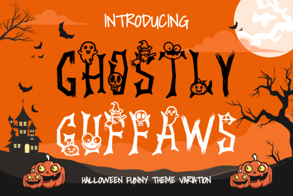 Ghostly Guffaws: A Playful Display Typeface for Spooky Branding