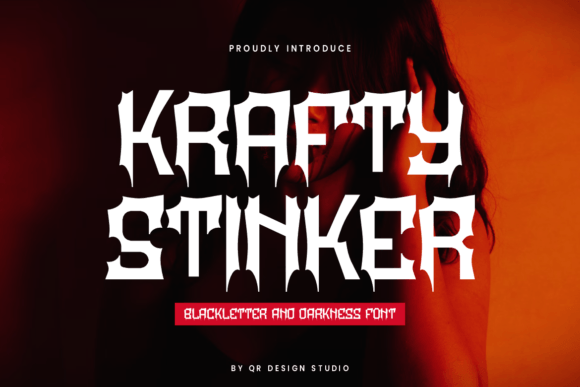 Krafty Stinker: A Bold Blackletter Typeface for Digital Brands
