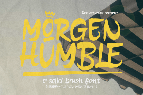 Morgen Humble: A Bold Brush Typeface for Modern Web Design