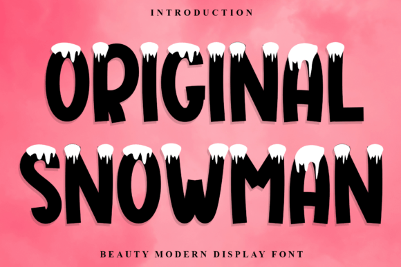 Original Snowman: A Creative Font for Wintery Brand Identity