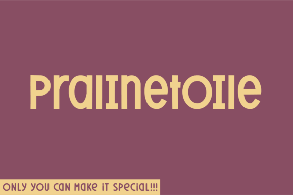 Pralinetoile: An Experiential Sans Serif Typeface for Bold Branding