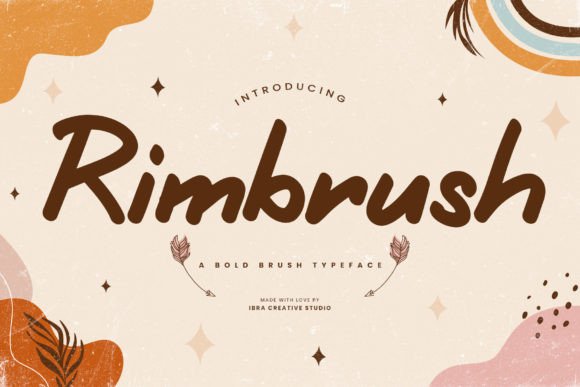 Rimbrush: A Bold Brush Typeface for Standout Branding