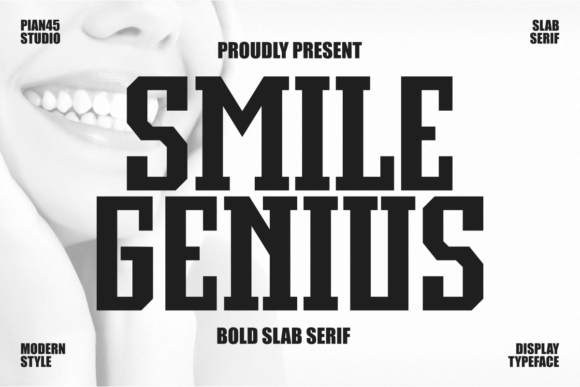 Smile Genius: The Bold Slab Serif Font for Handmade Branding