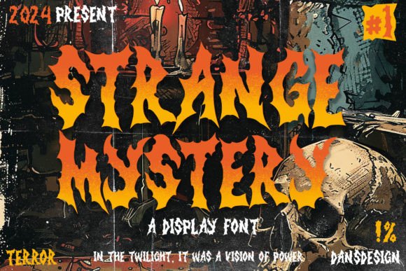 Strange Mystery: A Spooky Typeface for Bold Editorial Design