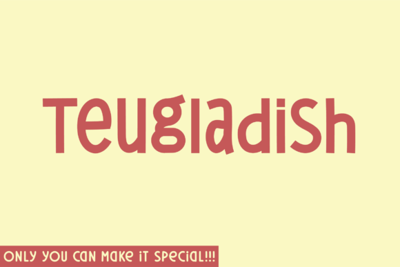 Teugladish: The Unique Sans Serif Font for Bold Brand Identity