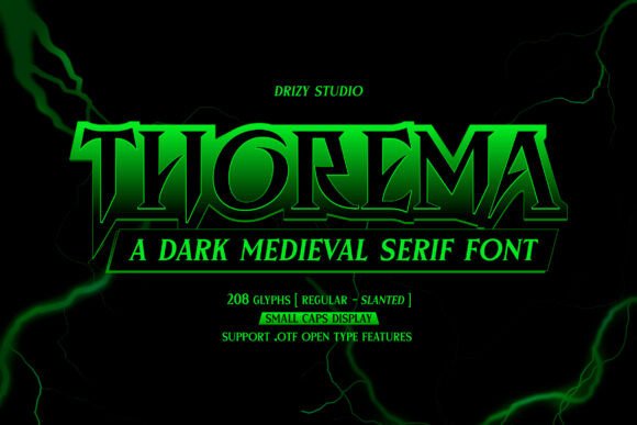 Thorema: The Medieval Serif Typeface for Dark Campaigns